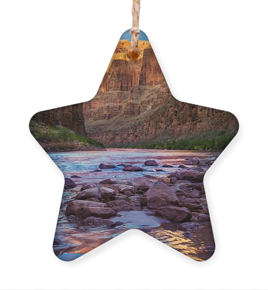 America Ornament featuring the photograph Ancient Shore by Inge Johnsson