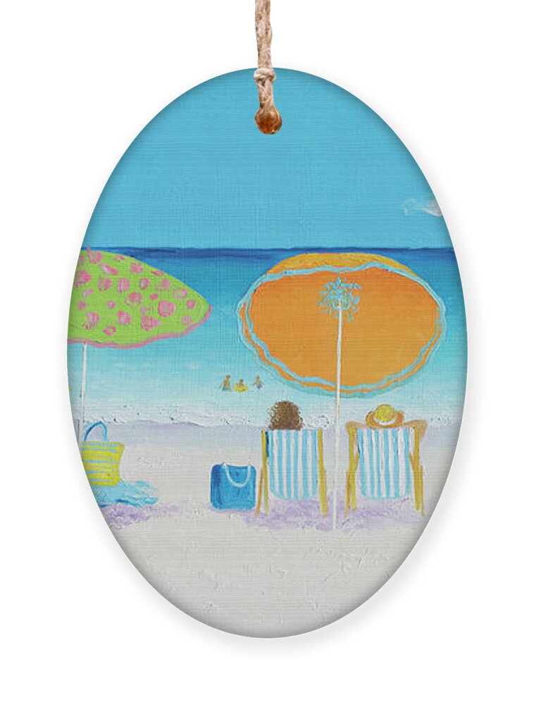 Beach Ornament featuring the painting Another Perfect Beach Day by Jan Matson