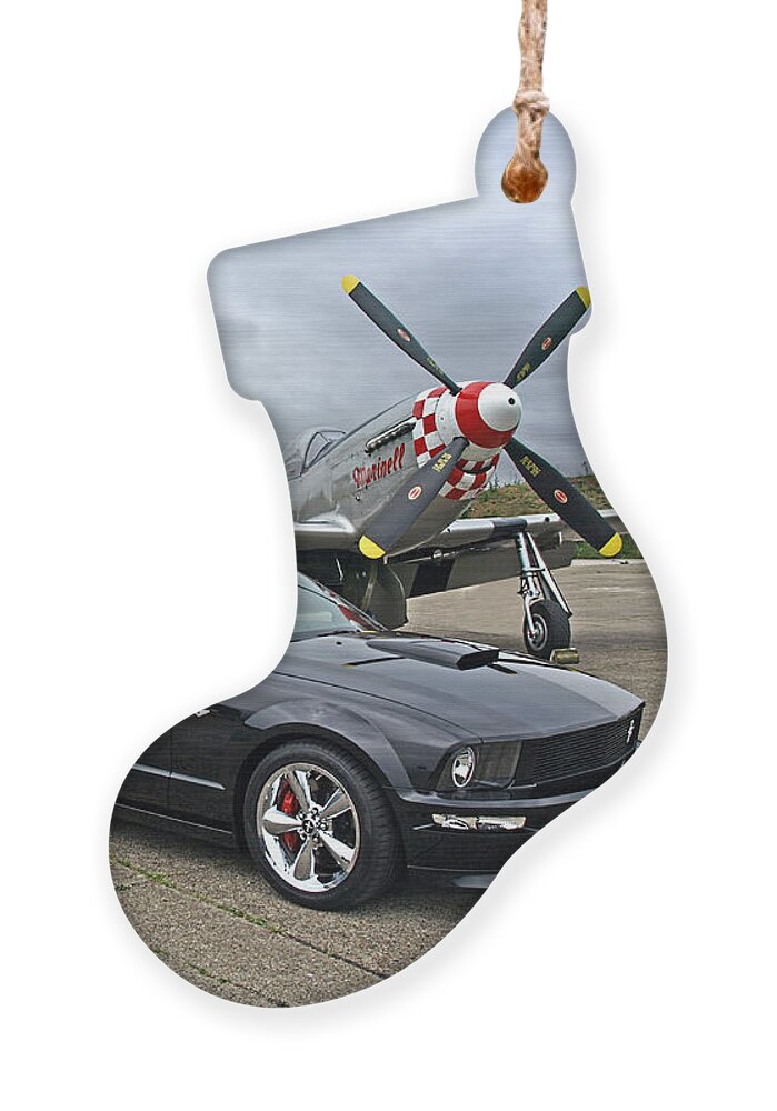 Ford Mustang Ornament featuring the photograph Three Generations by Gill Billington