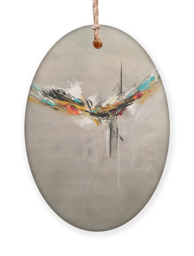 Abstract Ornament featuring the painting Aspire by Soraya Silvestri