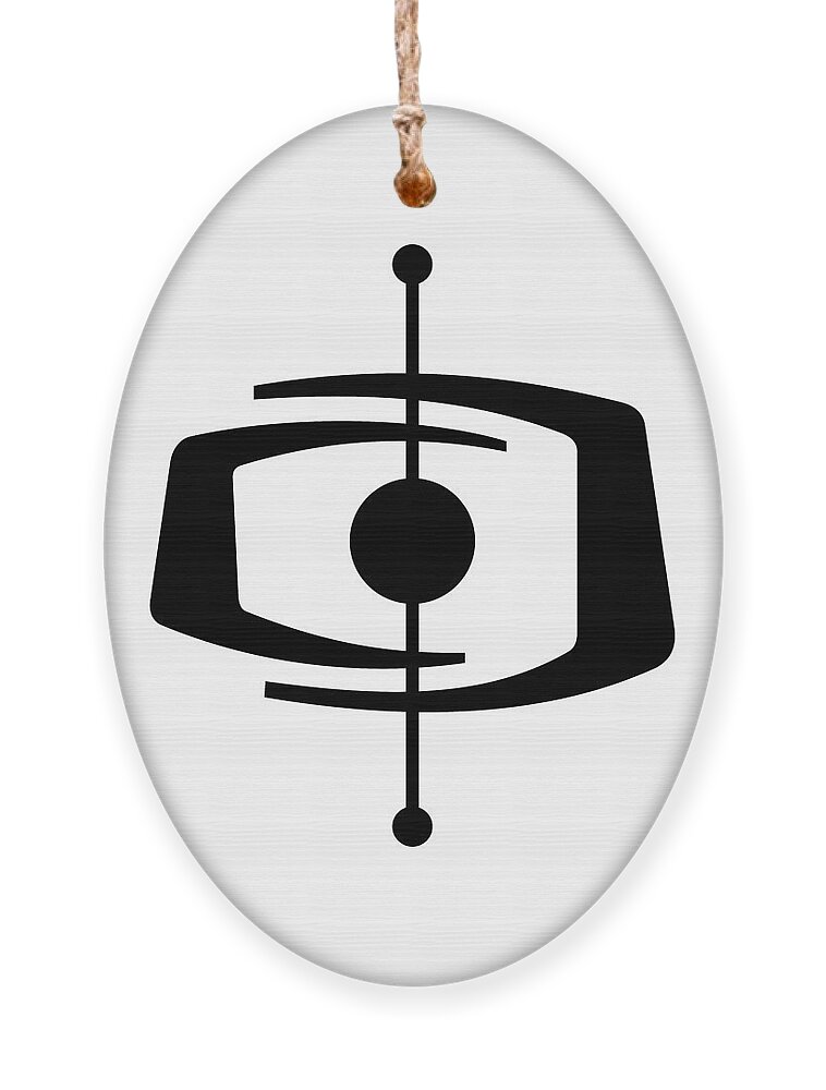  Ornament featuring the digital art Atomic Shape 1 by Donna Mibus