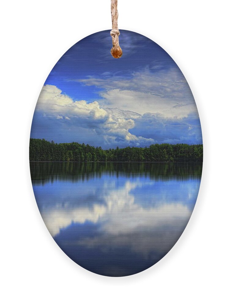 Buck Lake Ornament featuring the photograph August Summertime On Buck Lake by Dale Kauzlaric