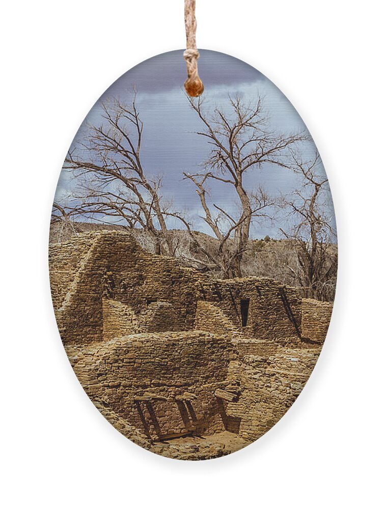 Aztec Ornament featuring the photograph Aztec Ruins, New Mexico by Ron Pate