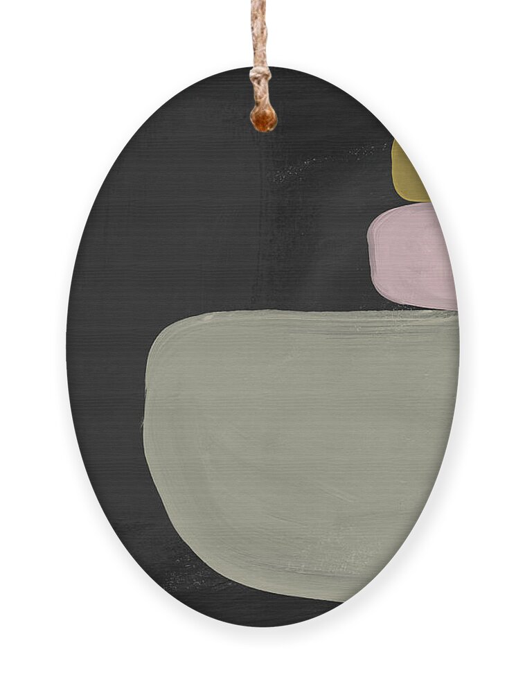 Mid Century Modern Ornament featuring the painting Balanced Modern- Art by Linda Woods by Linda Woods