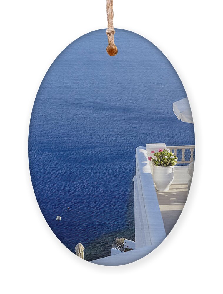 Balcony Ornament featuring the photograph Balcony Over The Sea by Joana Kruse