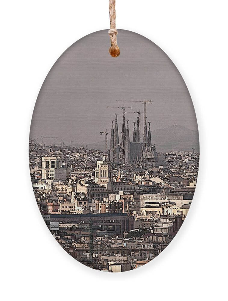 Barcelona Ornament featuring the photograph Barcelona by Steven Sparks