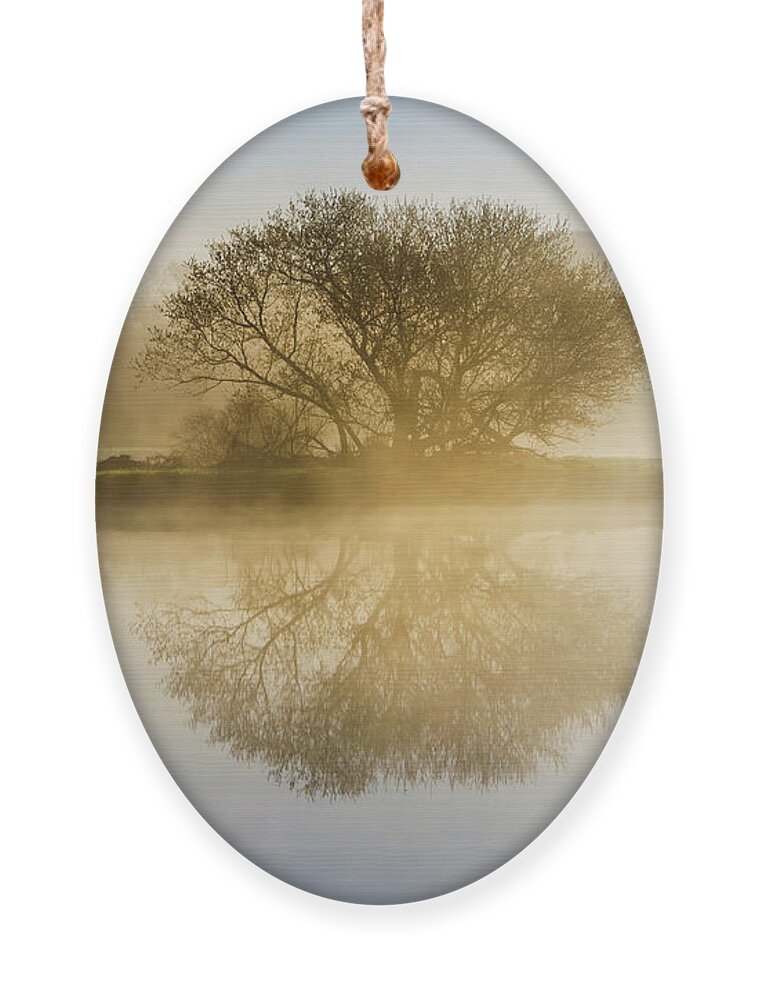 Sunrise Ornament featuring the photograph Beautiful Misty River Sunrise by Christina Rollo