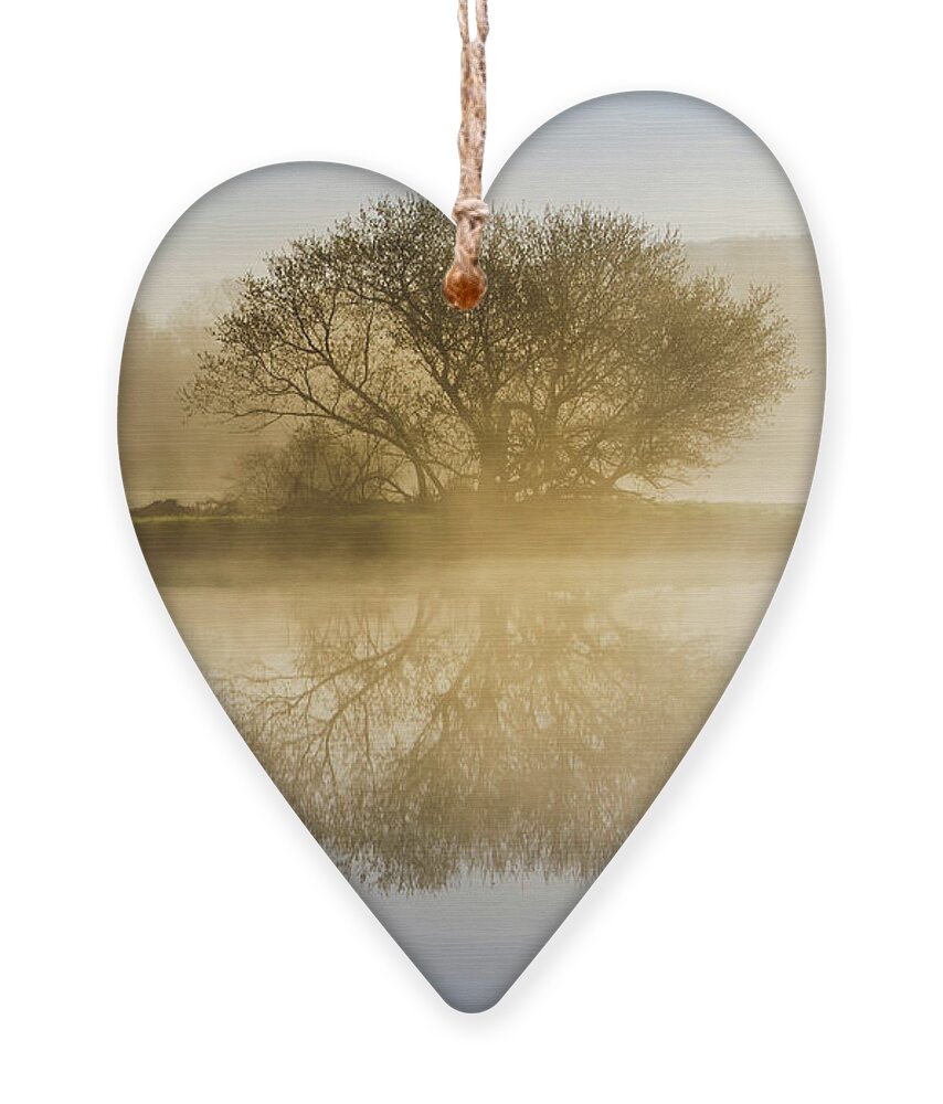 Sunrise Ornament featuring the photograph Beautiful Misty River Sunrise by Christina Rollo