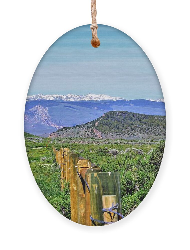 Rural Landscape Ornament featuring the photograph Beautiful Wyoming by Merle Grenz