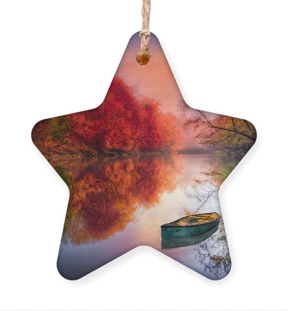 Appalachia Ornament featuring the photograph Beauty at the Lake by Debra and Dave Vanderlaan