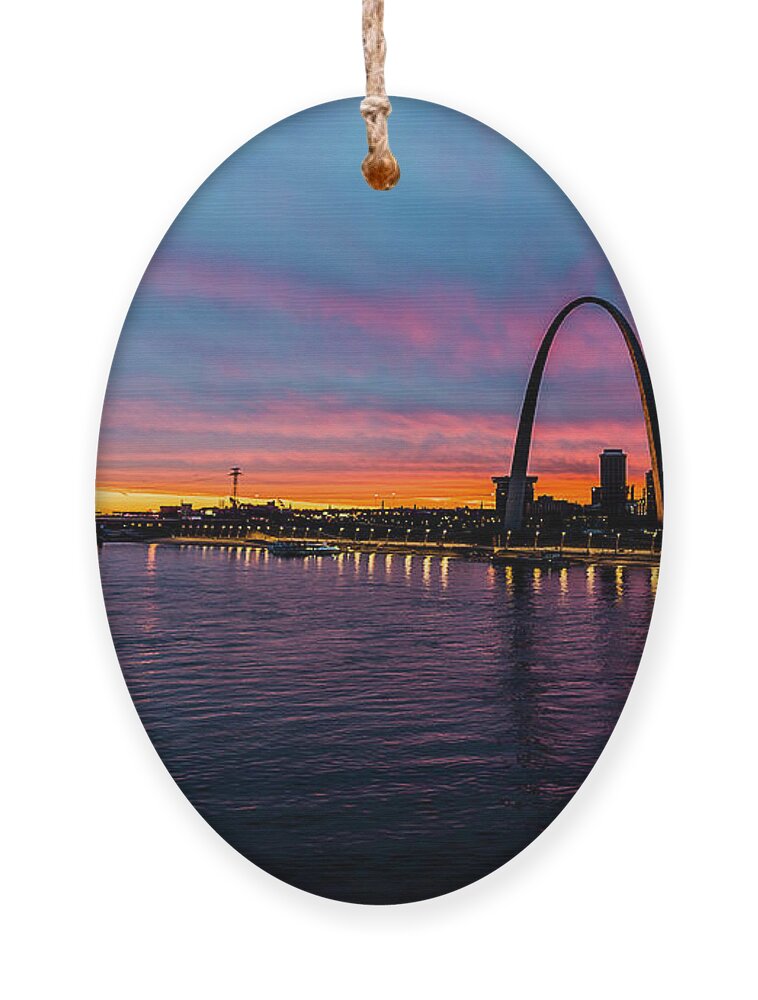St. Louis Ornament featuring the photograph Beyond the Gateway by Marcus Hustedde