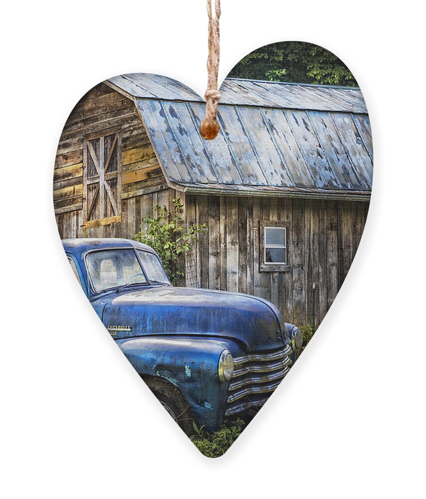 1940s Ornament featuring the photograph Big Blue at the Farm by Debra and Dave Vanderlaan