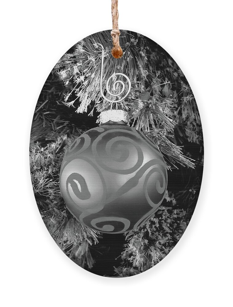 Black and White Christmas Tree Ornaments Beach Sheet by Aimee L Maher ALM  GALLERY - Fine Art America