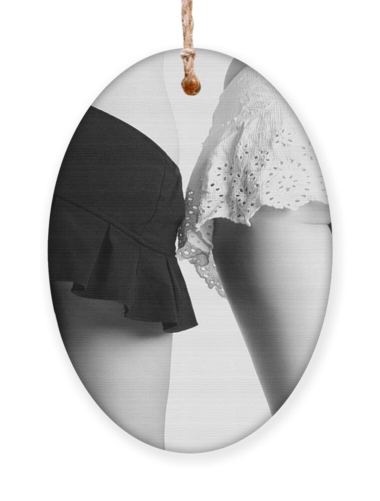 Boudoir Photographs Ornament featuring the photograph Black and White by Robert WK Clark