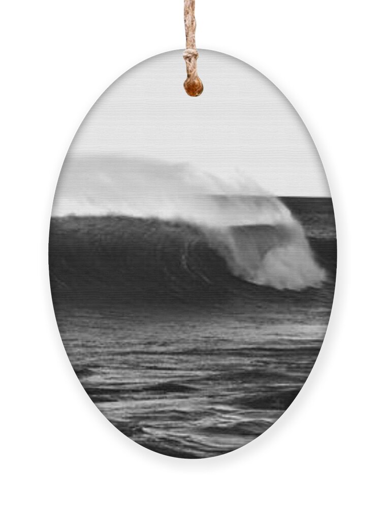 Climate Ornament featuring the photograph Black and White Wave by Pelo Blanco Photo