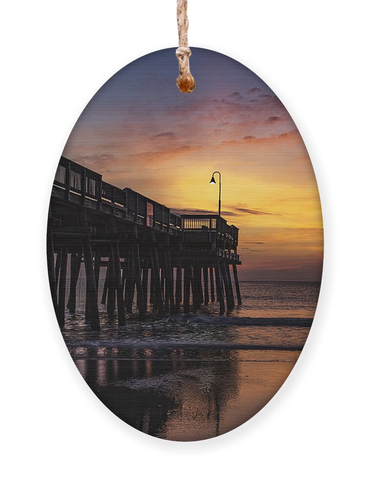 Sunrise Ornament featuring the photograph Blood Orange Morn by Pete Federico