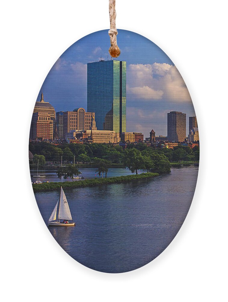 Longfellow Bridge Ornament featuring the photograph Boston Skyline by Rick Berk