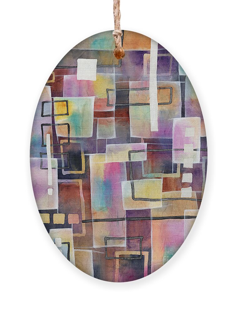 Abstract Ornament featuring the painting Bridging Gaps by Hailey E Herrera