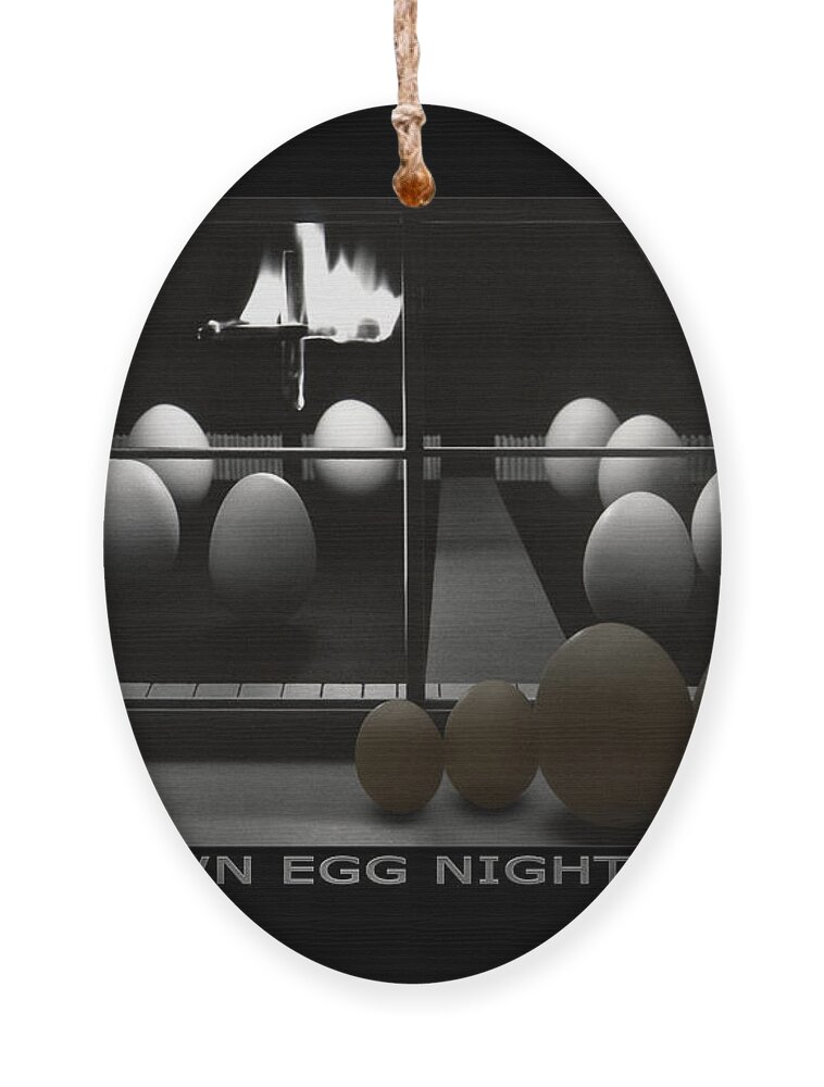 Kkk Ornament featuring the photograph Brown Egg Nightmare by Mike McGlothlen