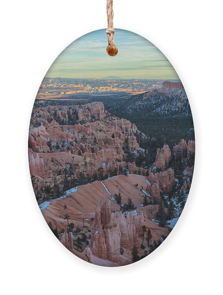 Bryce Canyon National Park Ornament featuring the photograph Bryce Canyon Evening by Jonathan Nguyen