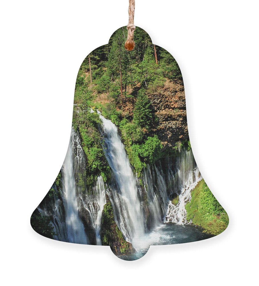 Landscape Ornament featuring the photograph Burney Falls by James Eddy