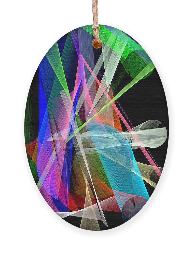 Rafael Salazar Ornament featuring the digital art C8 by Rafael Salazar