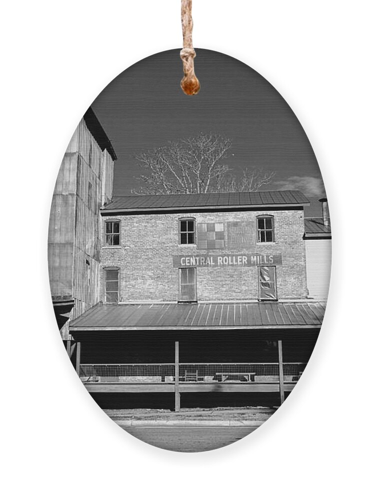  Ornament featuring the photograph Central Roller Mill by Rodney Lee Williams