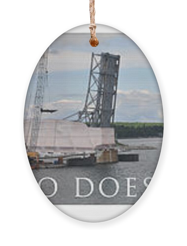 Christo Ornament featuring the photograph Christo Does Door County by Tim Nyberg