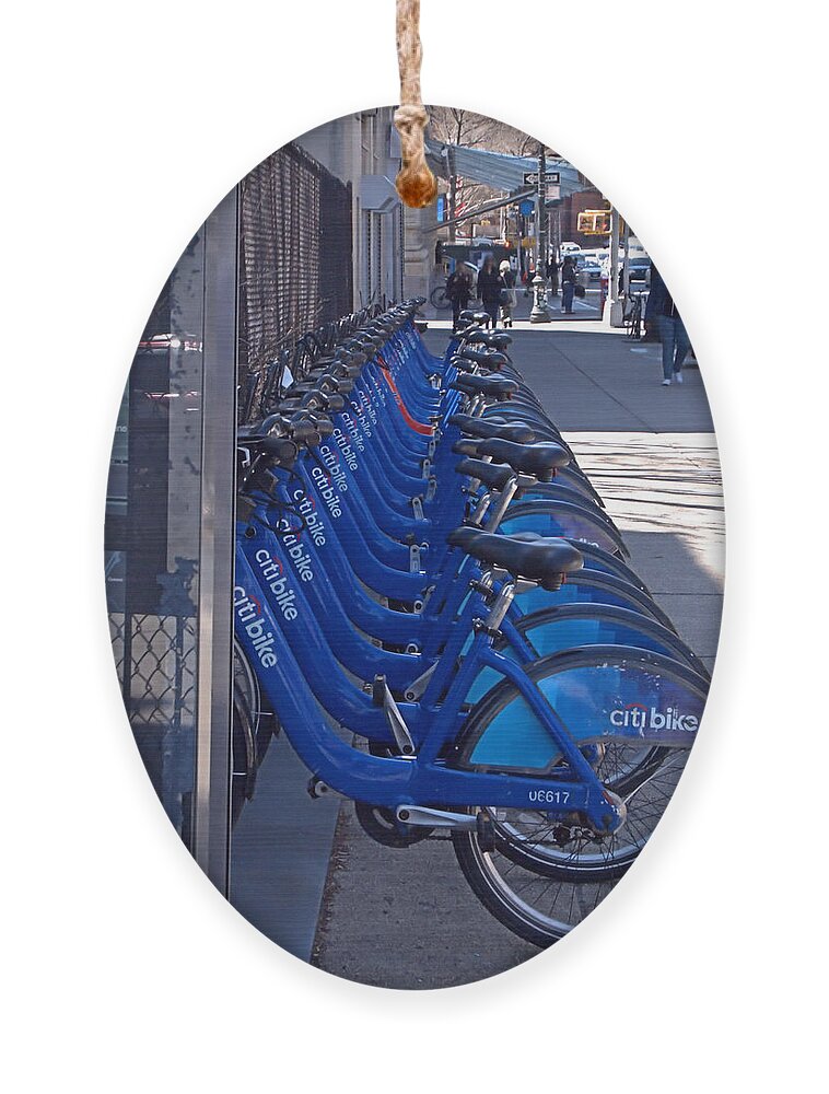 Citibike Ornament featuring the photograph Citibike by Newwwman