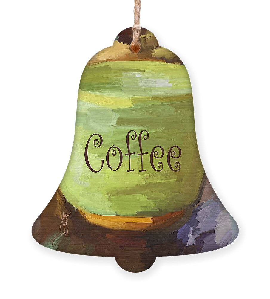Coffee Ornament featuring the painting Coffee Cup by Jai Johnson