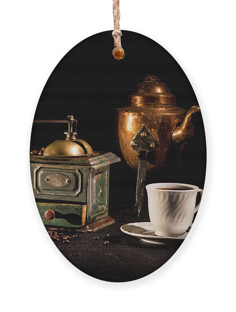 Coffee-time Ornament featuring the photograph Coffee-time by Torbjorn Swenelius