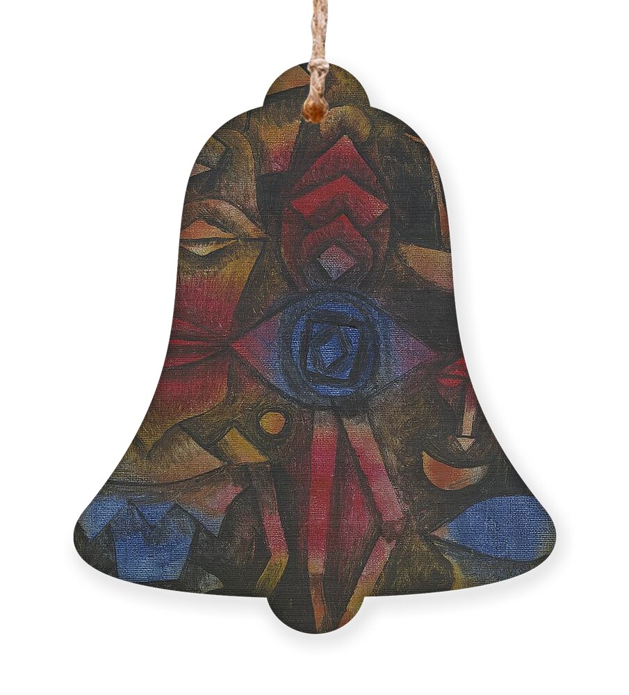Paul Klee Ornament featuring the painting Collection Of Figurines by Paul Klee