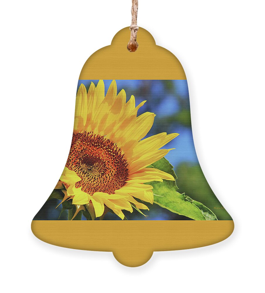 Sunflower Ornament featuring the photograph Color Me Happy Sunflower by Christina Rollo