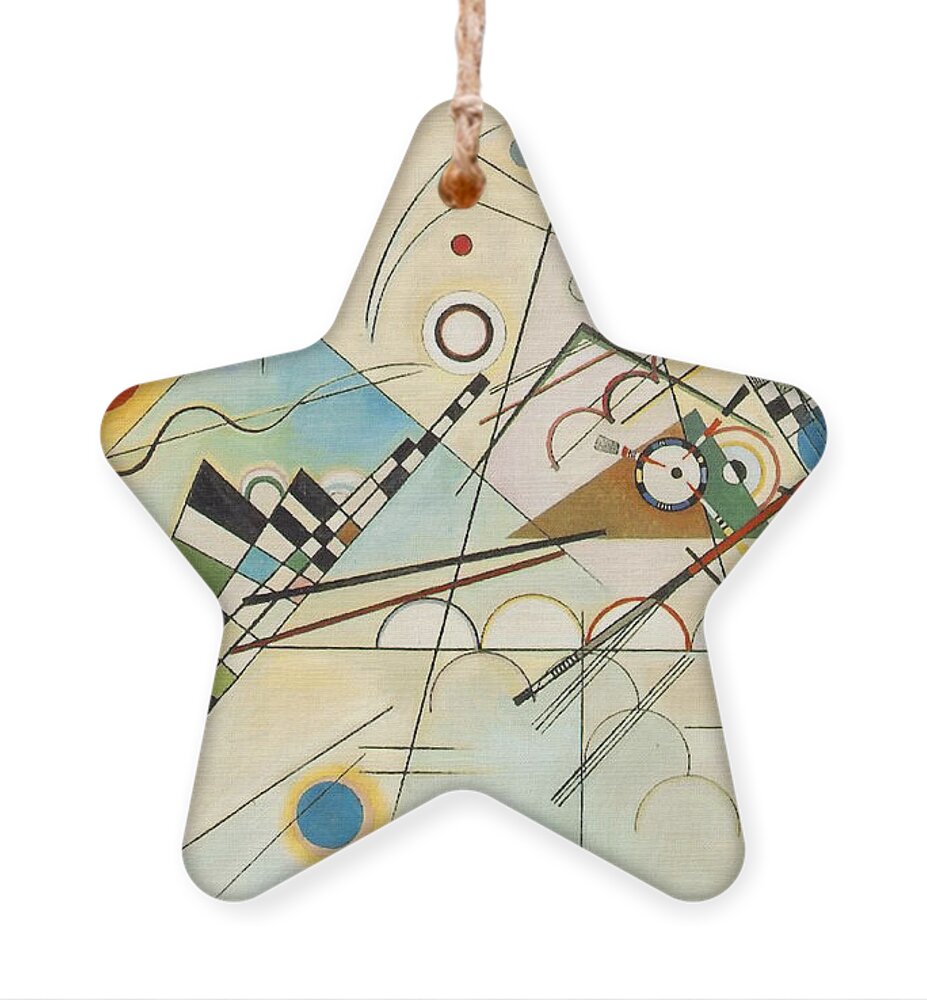 Wassily Kandinsky Ornament featuring the painting Composition VIII by Wassily Kandinsky