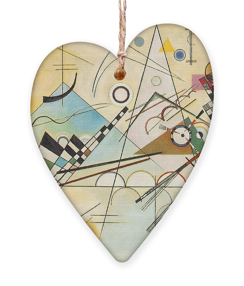 Wassily Kandinsky Ornament featuring the painting Composition VIII by Wassily Kandinsky