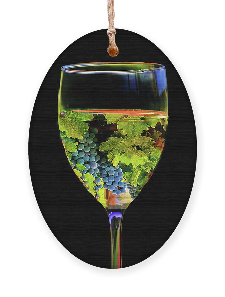 Cool Wine Glass Art Ornament by Stephanie Laird - Fine Art America