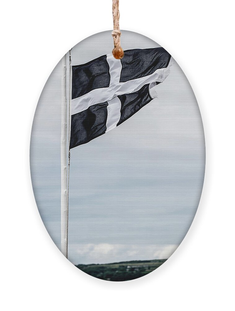 Helen Northcott Ornament featuring the photograph Cornish Flag iii by Helen Jackson