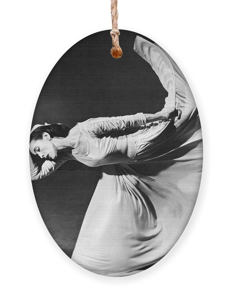 1 Person Ornament featuring the photograph Dancer Martha Graham by Underwood Archives
