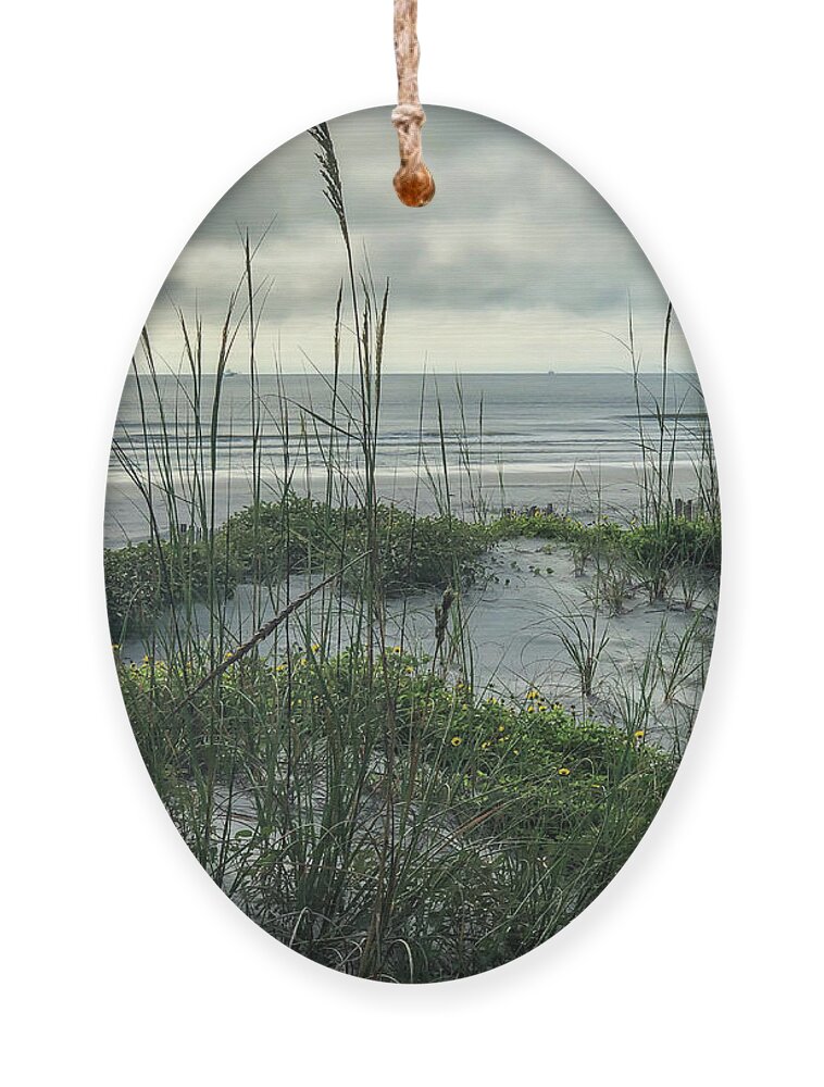 Dawn Ornament featuring the photograph Dawn Shrimpers by Joseph Desiderio