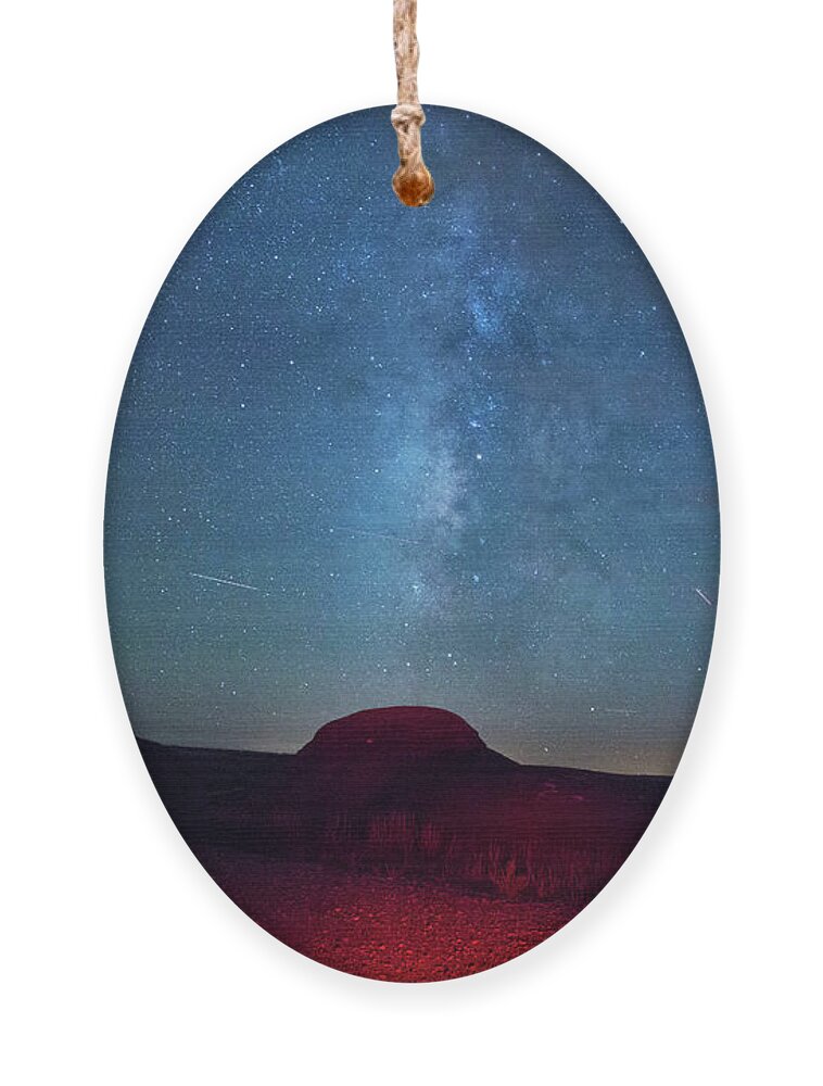 Bisti Badlands Stars Ornament featuring the photograph De na Zin milky way by Kunal Mehra