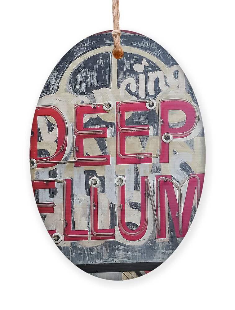 Deep Ellum Ornament featuring the photograph Deep Ellum Dallas Texas by Robert Bellomy