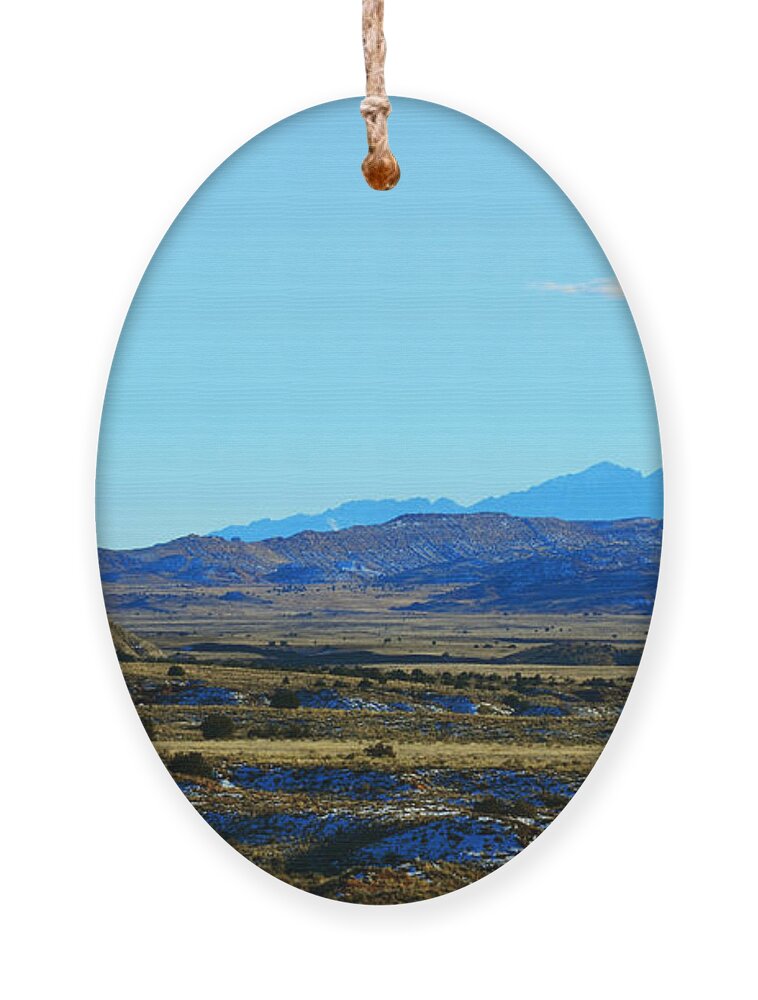 Southwest Landscape Ornament featuring the photograph Desert range by Robert WK Clark