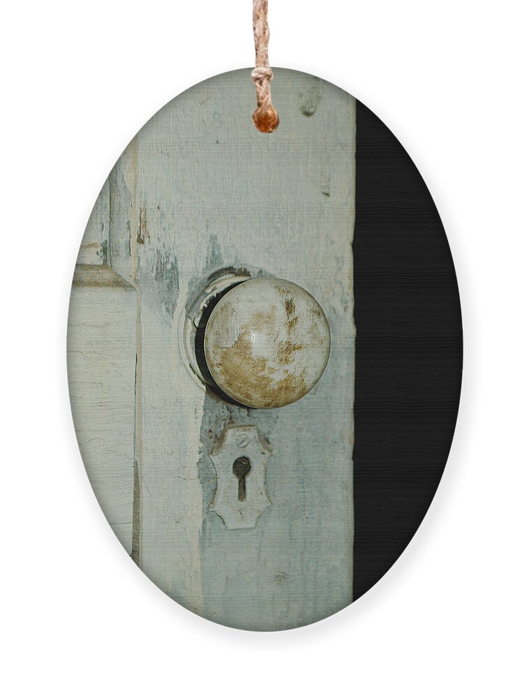 Door Ornament featuring the photograph Door is Open by Troy Stapek