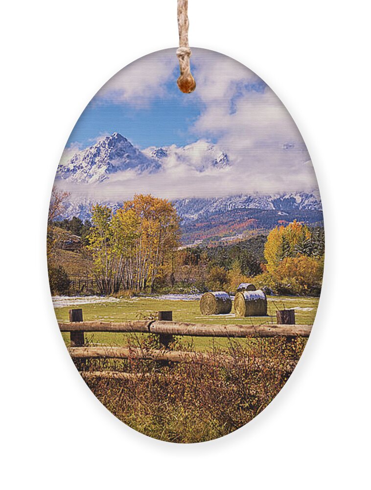 Double Rl Ranch Ornament featuring the photograph Double RL Ranch by Priscilla Burgers