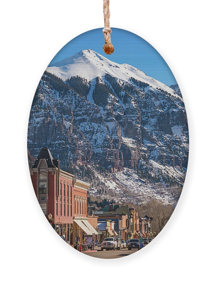 Colorado Ornament featuring the photograph Downtown Telluride by Darren White