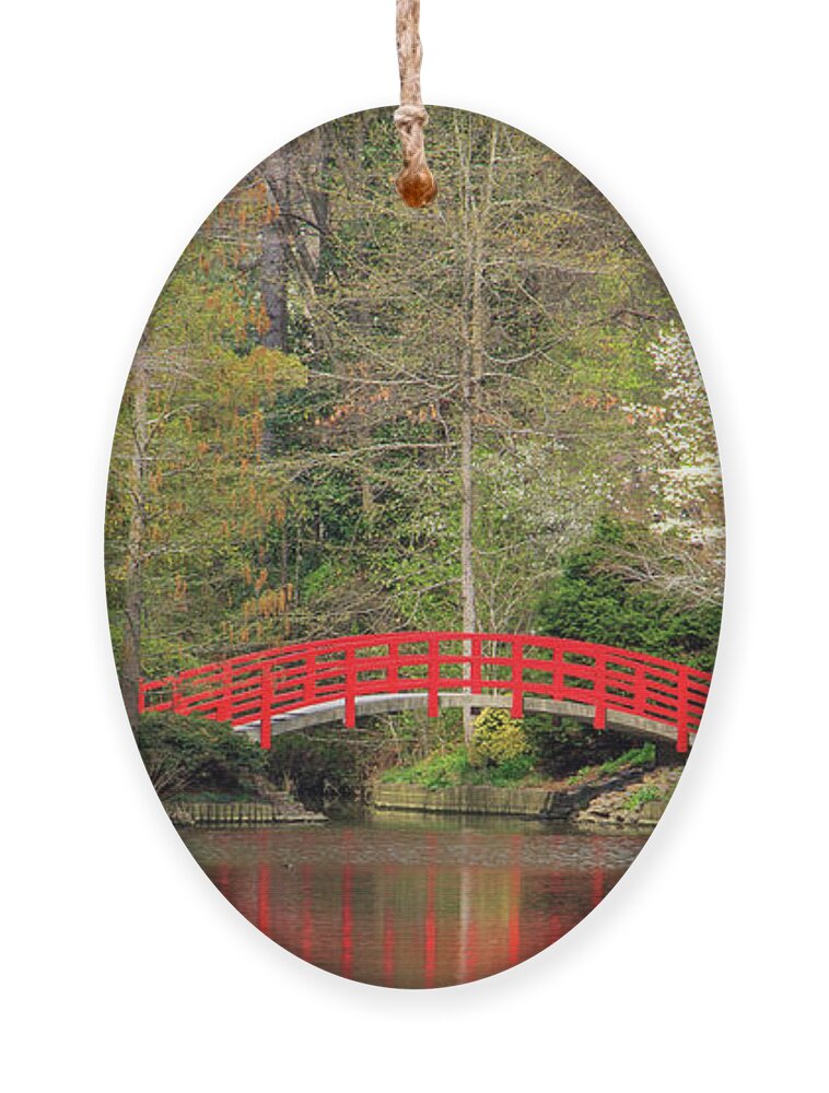 Duke University Ornament featuring the photograph Duke Japanese Garden by Joni Eskridge