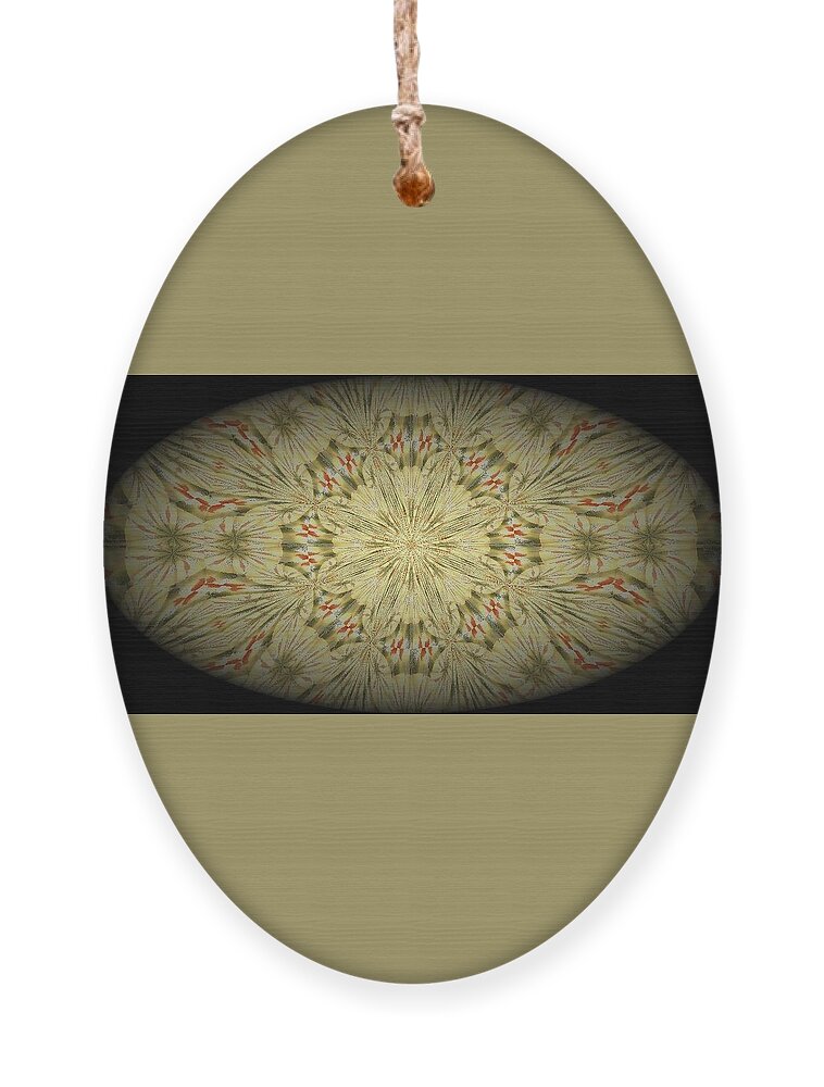 Oval Ornament featuring the digital art Egyptian Oval by Ee Photography
