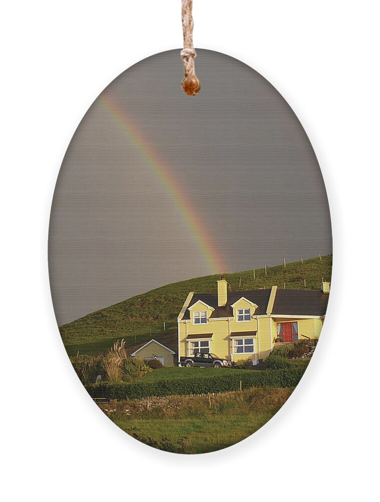 Travel Ornament featuring the photograph End of the Rainbow by Mike McGlothlen