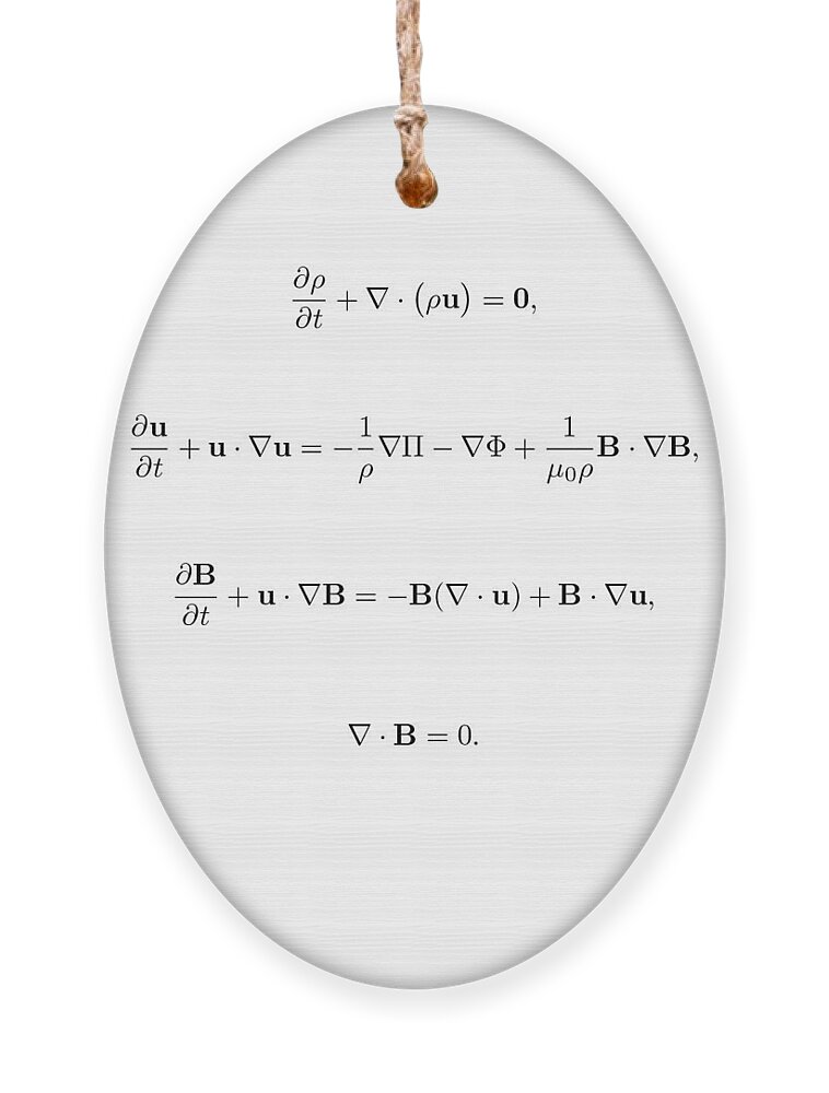 Physics Ornament featuring the photograph Equation by Jean Noren