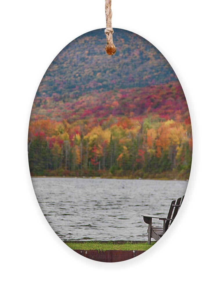 #jefffolger Ornament featuring the photograph Fall foliage at Noyes Pond by Jeff Folger